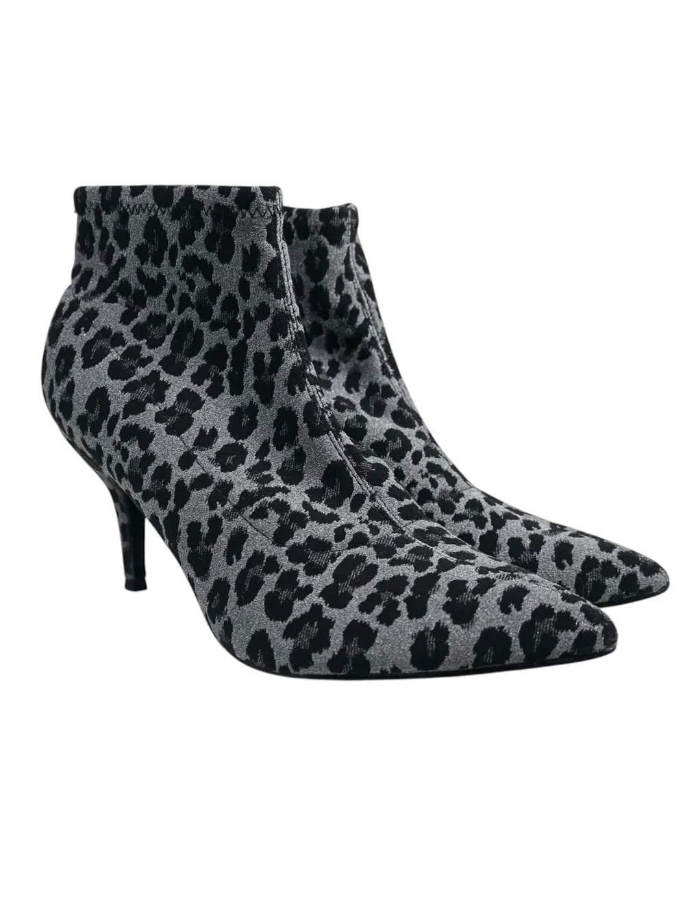 Nine West Women's 9 Pearce 2 Animal Print Stiletto Heel Pointy Toe Bootie
